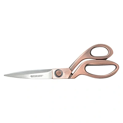 Image of Westcott 16459 8 Inch Stainless Steel Copper Finish Scissors for Office and Home