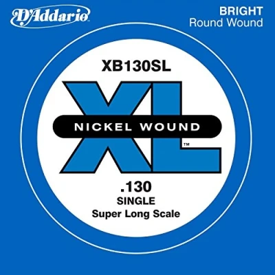 Image of D&#039;Addario .130 Nickel Wound Super Long Scale Single String for Bass Guitar