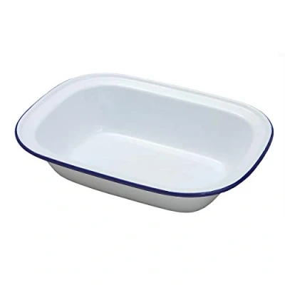 Image of Falcon Oblong Pie Dish White 20 x 15 4.5cm