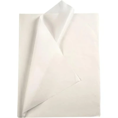 Image of White 25 Large Sheets of Tissue Paper 50x70 cm Craft &amp; Gift Wrapping