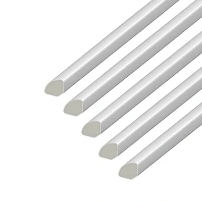 Image of uPVC Plastic Quadrant Trim Window/Tile Beading 17.5mm x 1.5m Length White 5 Pack
