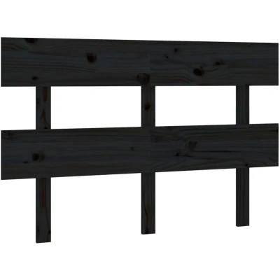 Image of vidaXL Bed Headboard Black 138x3x81 cm Solid Wood Pine