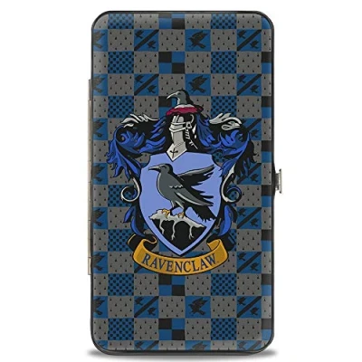 Image of Buckle Down Women&#039;s Hinge Wallet, Blue &amp; Grey, One Size