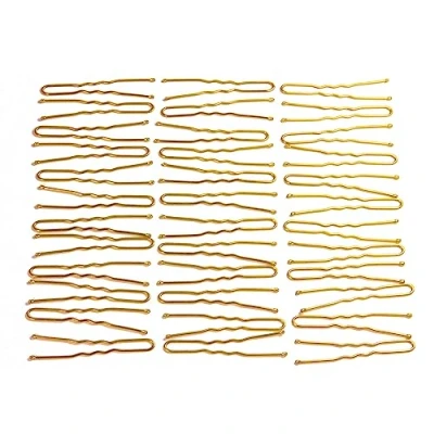 Image of Arranview Jewellery hair pins 36 blonde waved bobby bun kirby grips 50mm