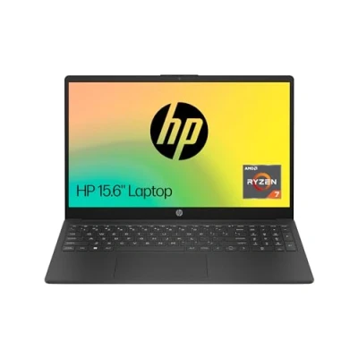 Image of HP 15.6&quot; Laptop , AMD Ryzen 7 7730U Processor, 8 GB RAM 512 SSD Radeon Graphics FHD Display Up to 10hrs battery Win 11 Dual Speakers Jet Black 15s fq5021sa