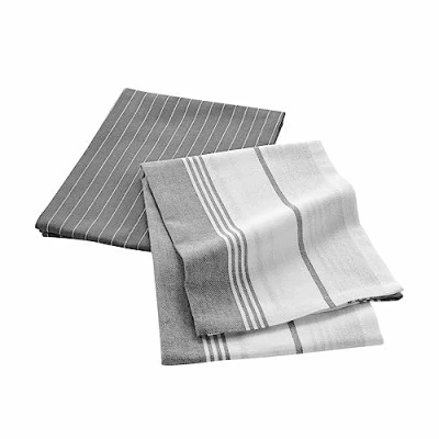 Image of Douceur d&#039;Intérieur Grand Chef 2 Cotton Woven Tea Towels (50 x 70 cm)
