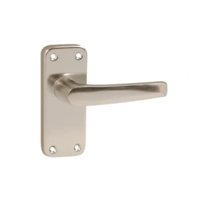 Image of VIBE Stafford Door Handle on Polished Aluminium for Internal Doors