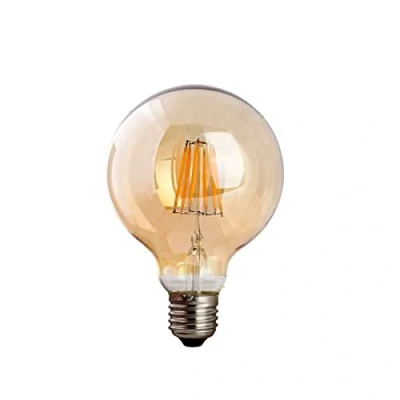Image of LEDSone G95 E27 Screw Bulb, Led Edison Light Dimmable 220V, 450 Lumen Warm White 2700K,G95 Filament Bulb (8W)