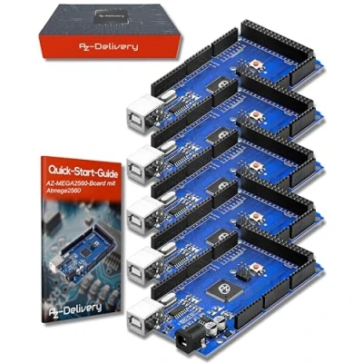 Image of AZDelivery 5 x Compatible with AZ MEGA2560 Board Controller including eBook