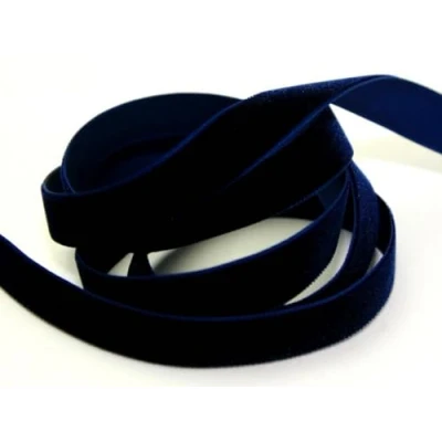 Image of Berisfords 16mm Velvet Ribbon Mini roll 5m 9419 Navy per 5 metre