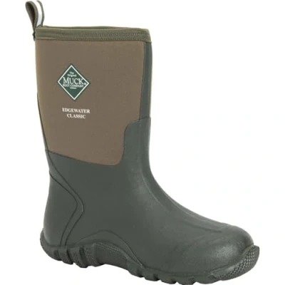 Image of Muck Boots Edgewater Short Mens Wellies Moss 5 UK
