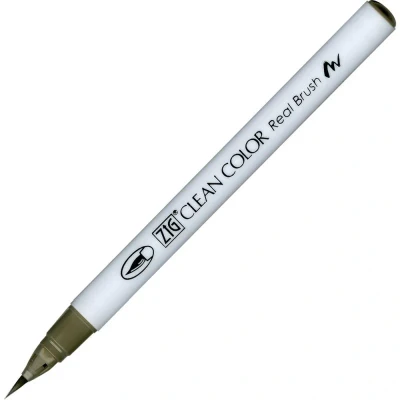 Image of Kuretake Clean Color Real Brush Pen @Green Grey