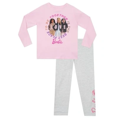 Image of Barbie Girls Pyjamas Pink Girls&#039; Pyjama Sets 9 10 Years