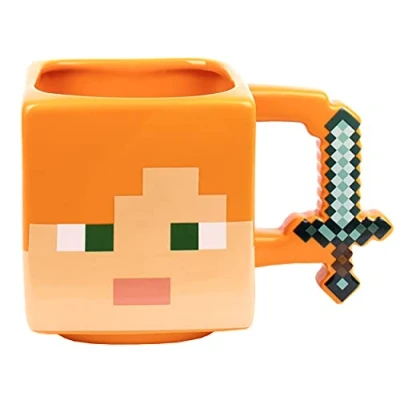 Image of Minecraft Mug Ceramic 650ml Capacity Alex Novelty Coffee 3D Game Merchandise