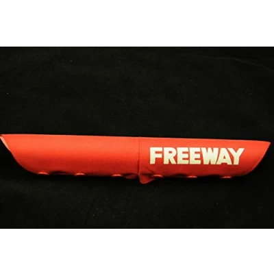 Image of OLD SCHOOL BMX 1980’S MADE FREEWAY “V “ STYLE TEAM HANDLEBAR PAD RED