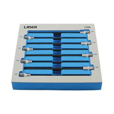 Image of Laser 7356 Extra Long Star Socket Bit Set 3/8&quot;D 8pc