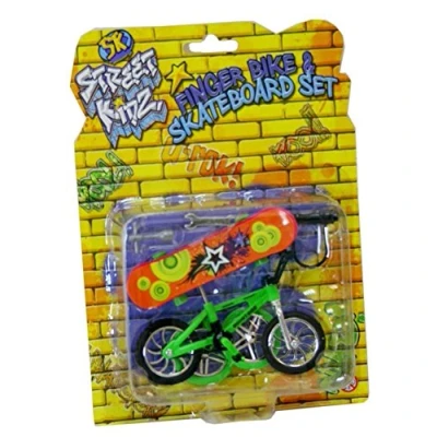 Image of Street Kidz Finger Bmx Bike And Skateboard Set Colour Vary