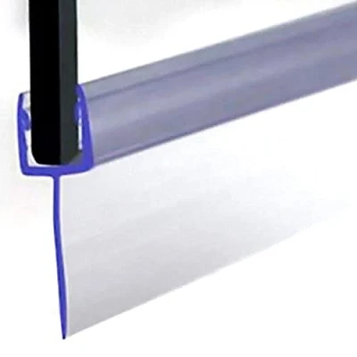 Image of VeeBath Essentials F Type Shower Screen Door Seal 4 6mm Glass Up to 16mm Gap