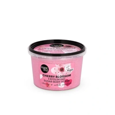 Image of Organic Shop Cherry Blossom Exfoliating Sugar Body Scrub, 250 ml