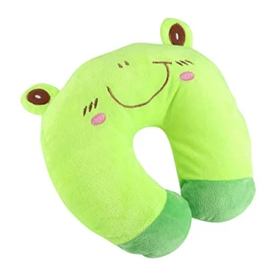 Image of Voluxe PP Cotton Pillow, U Shaped Car Head Rest Neck Travell Pillow 10.24&quot; * 11.02&quot; 1.97&quot; for Home(frog)