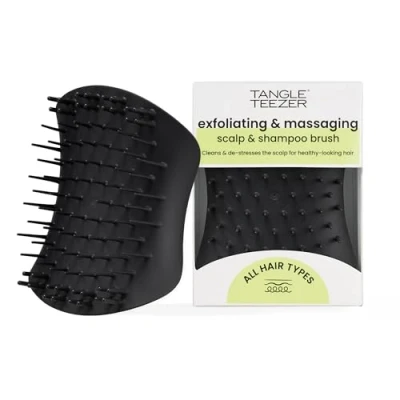 Image of Tangle Teezer The Scalp Exfoliator &amp; Massager Perfect for Hair Treatment Detox Onyx Black