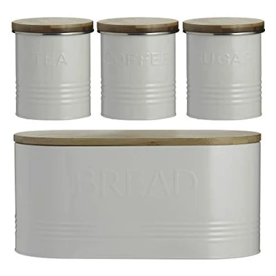Image of Typhoon Essentials 4 Piece Jar Set Cream, of