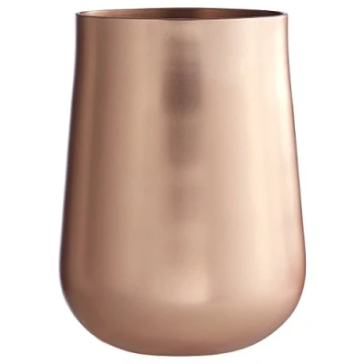 Image of Premium Housewares Madison Shine Tumbler, Matte Copper Finish, 11 x 8 cm