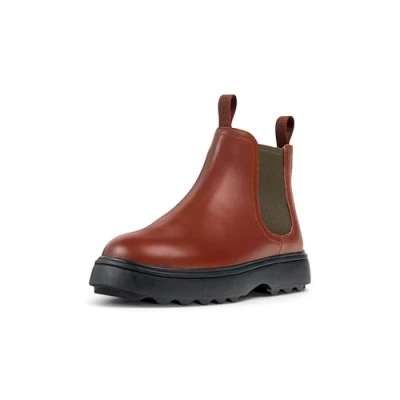 Image of Camper Norte Classic ankle boots for kids, Size: 5, Medium red Leather