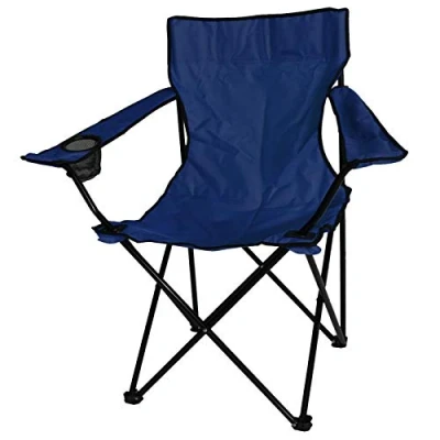 Image of Albert Austin Beach Chair Folding Camping Chairs ― Lightweight Outdoor Seat For Camping, Fishing, (Blue)