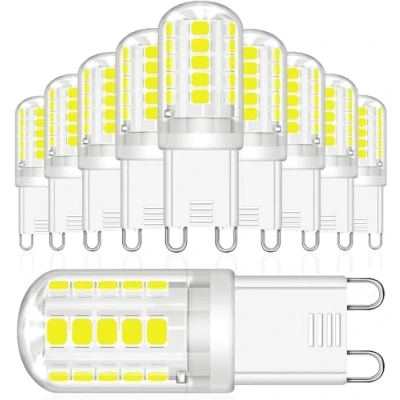 Image of LEDYA G9 LED Bulbs Cool White, 3W, 380LM, 6000K, Equivalent to 30W Halogen, Not Dimmable for Lighting Decor, Chandelier, Pack of 10