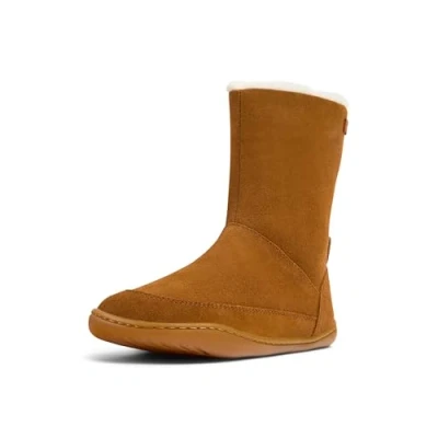 Image of Camper PEU CAMI KIDS Boots for kids, Size: 4, Medium brown Suede