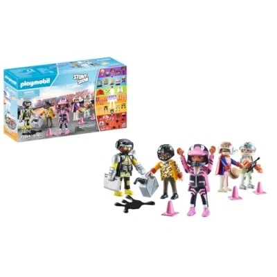 Image of Playmobil 71399 My figures Stunt Show, 5 play with more than 1000 possible combinations, for fantastic stunts, fun imaginative role play, playsets suitable children ages 5+