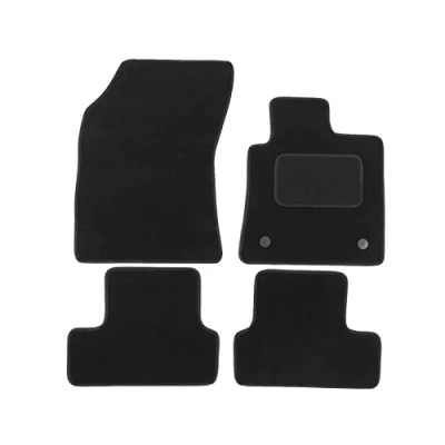 Image of Tailored Black floor Car Mats for Megane mk4 2017 up