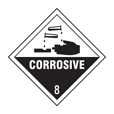 Image of Spectrum Industrial Corrosive 8 Labels (100 x 100mm Roll of 250)