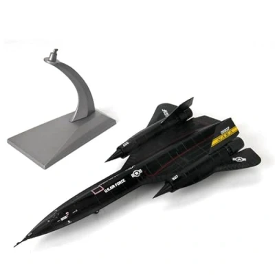 Image of AirModels Lockheed SR 71 Blackbird Diecast Aircraft Model 1/144 Scale Plane Toy Collectable Gift