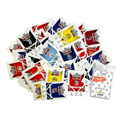 Image of Bundle with Match Attax CL 2024/25 Trading Cards 50 Different Random + Exclusive Collect it Cases