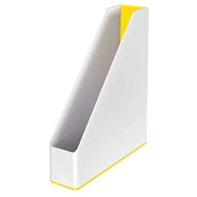 Image of Leitz 53621016 Magazine File, A4, WOW Range, Dual Colour White/Yellow