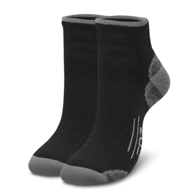 Image of EDZ Merino Running Socks Black/Grey, UK6 8
