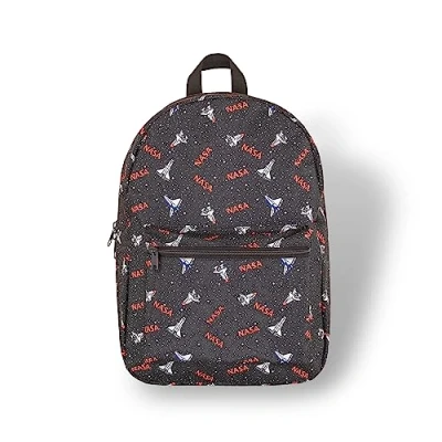 Image of Bioworld Nasa Logo and Ship Backpack, fits A4 with internal padded laptop/tablet pouch