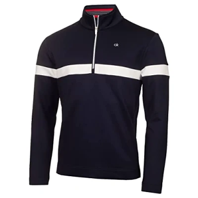 Image of Calvin Klein Mens Scale CK Sweater Navy XL