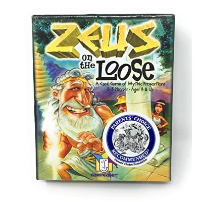 Image of Gamewright Zeus On The Loose Game Card Ages 8+ 2 5 Players 15 Minutes Playing Time