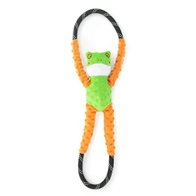 Image of Zippy Paws Ropetugz Tree Frog Dog Toy