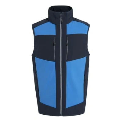 Image of Regatta Mens E Volve Colour Block Softshell Body Warmer Perfect for Outdoors, Walking, Hiking &amp; Camping