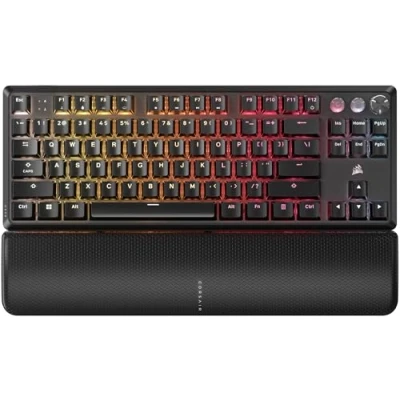 Image of Corsair K70 PRO TKL RGB Magnetic Mechanical Wired Gaming Keyboard Pre Lubricated MGX Hyperdrive Switches Hall Effect Rapid Trigger 8000Hz Hyper Polling QWERTY NA Black
