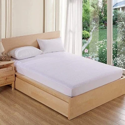 Image of Comfortnights Waterproof Terry Towelling mattress protector King 150 x 200 32 cms