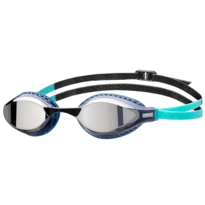 Image of Arena Air Speed Mirror Swim Goggles Adult, Pool with Wide Mirrored Lenses, UV Protection, 3 Interchangeable Nose Bridges, Seal Gaskets, Anti Fog Lenses