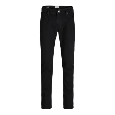Image of JJ REBEL Men&#039;s Jrebluke Jjcraft Mf 763 Noos Jean Pants, Black Denim, 32 W/34 L