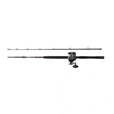 Image of PENN Warfare Boat Rod and Multiplier Reel Fishing Combo Set All round Saltwater for Offshore Fishing, Combo, Mackerel, Cod, Bass, Pollack Flatfish, Black, 210 cm