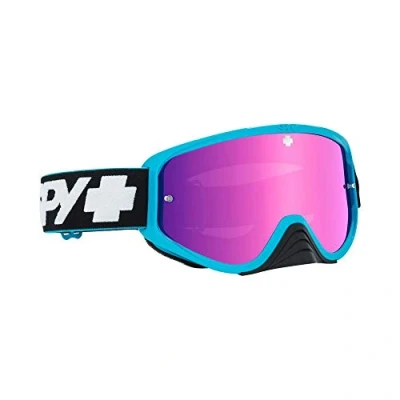 Image of Spy+ Optics Woot Race DH MTB BMX Goggles 2019 Slice Blue with Spectra + Clear lenses