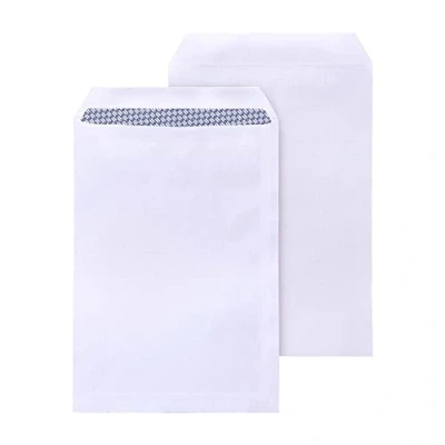Image of Pukka Pad, Post C5 Self Seal Envelopes 32.4 x 22.9cm Perfectly Sized for Greeting Cards, Invitations, or A4 Papers Folded in Half Pack of 50, White